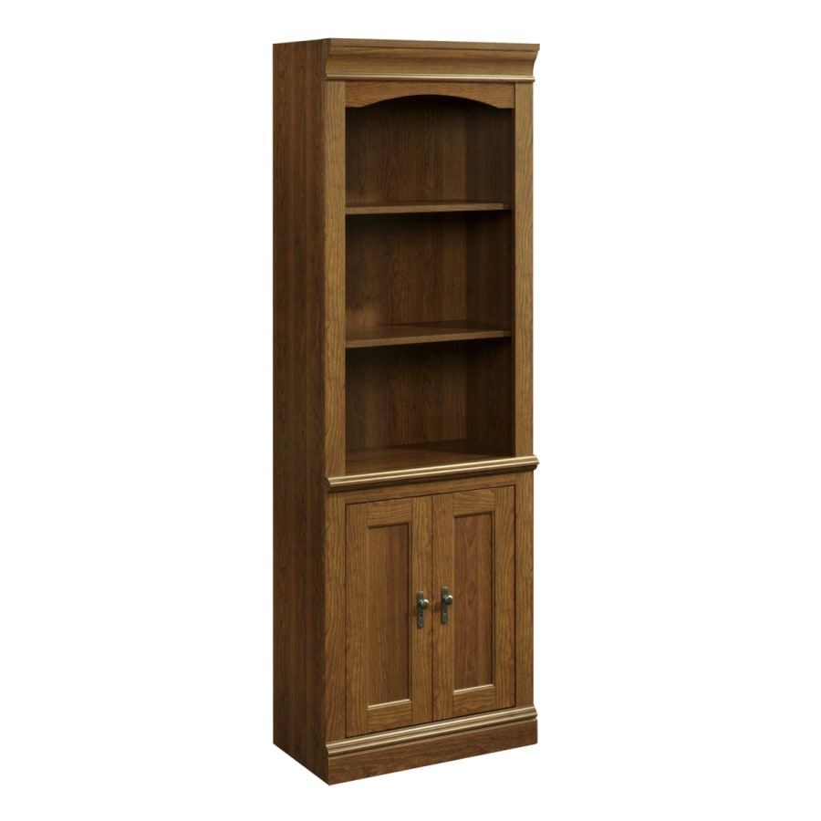 Sauder 101792 Library With Doors &#40;Planked Cherry finish&#41;