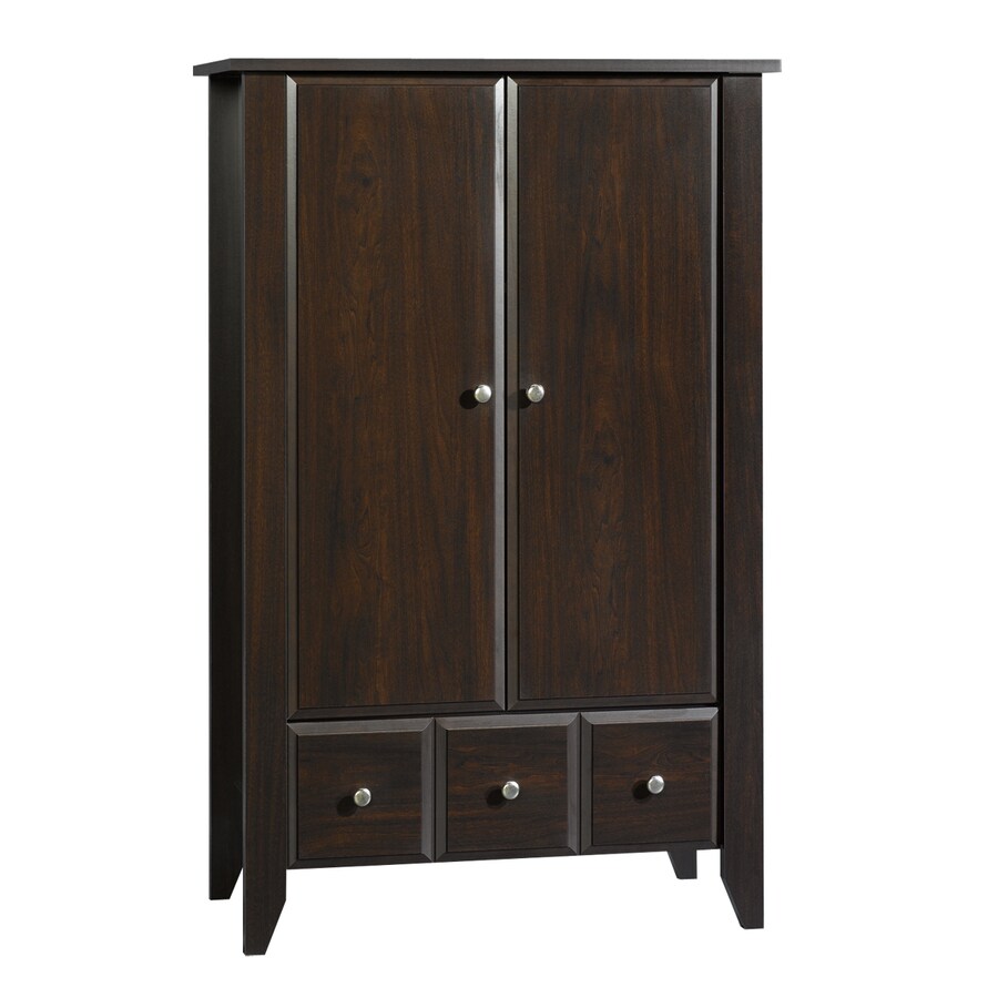 Shop Sauder Shoal Creek Jamocha Wood Armoire at Lowes.com