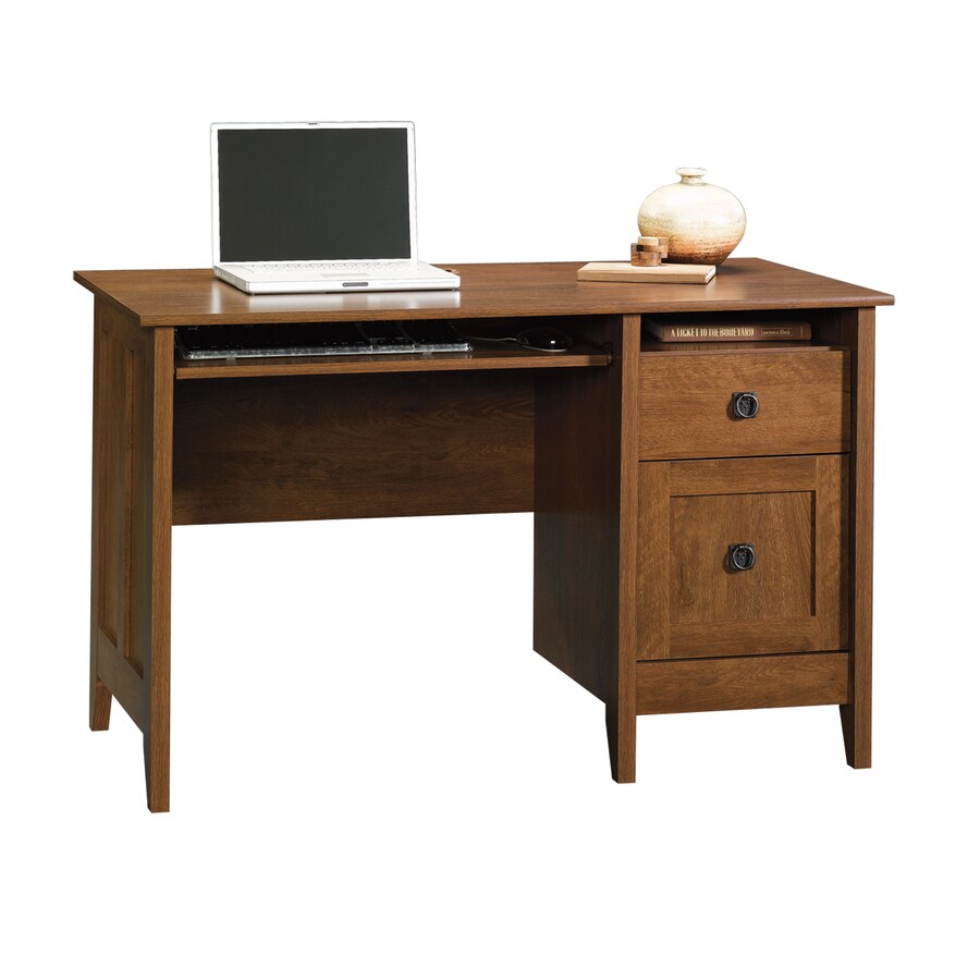 Sauder August Hill Oiled Oak Computer Desk At Lowes Com