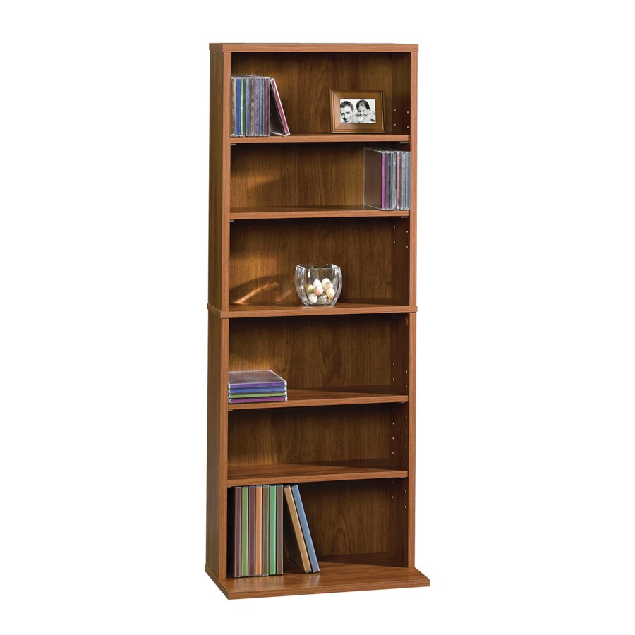 Sauder Beginnings Pecan 6-Shelf Storage Cabinet in the ...