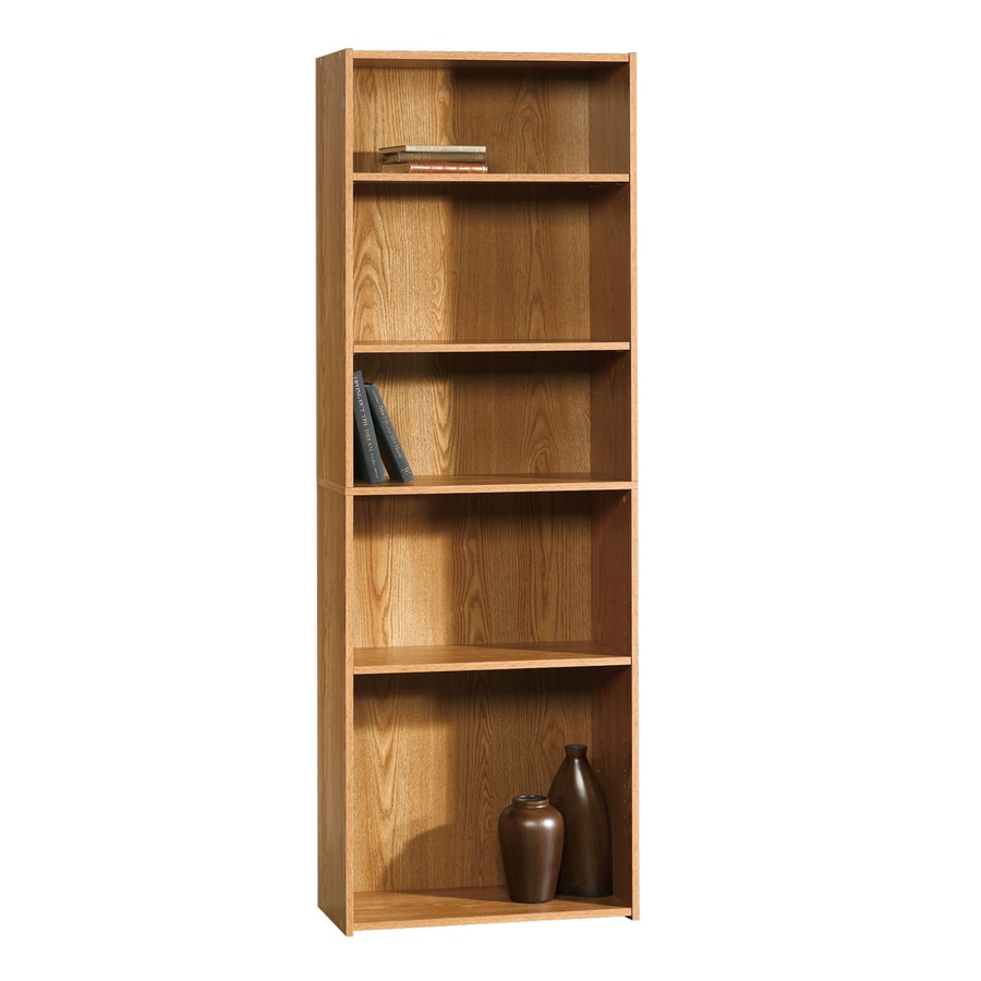 Sauder Beginnings Oregon Oak 71 1 8 5 Shelf Bookcase At Com Sauder Beginnings Oregon Oak 71 1 8 5 Shelf Bookcase