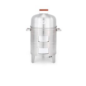 Americana Stainless Steel Electric Water Smoker with 2 Levels of Cooking Surface Model 5029P - Meco