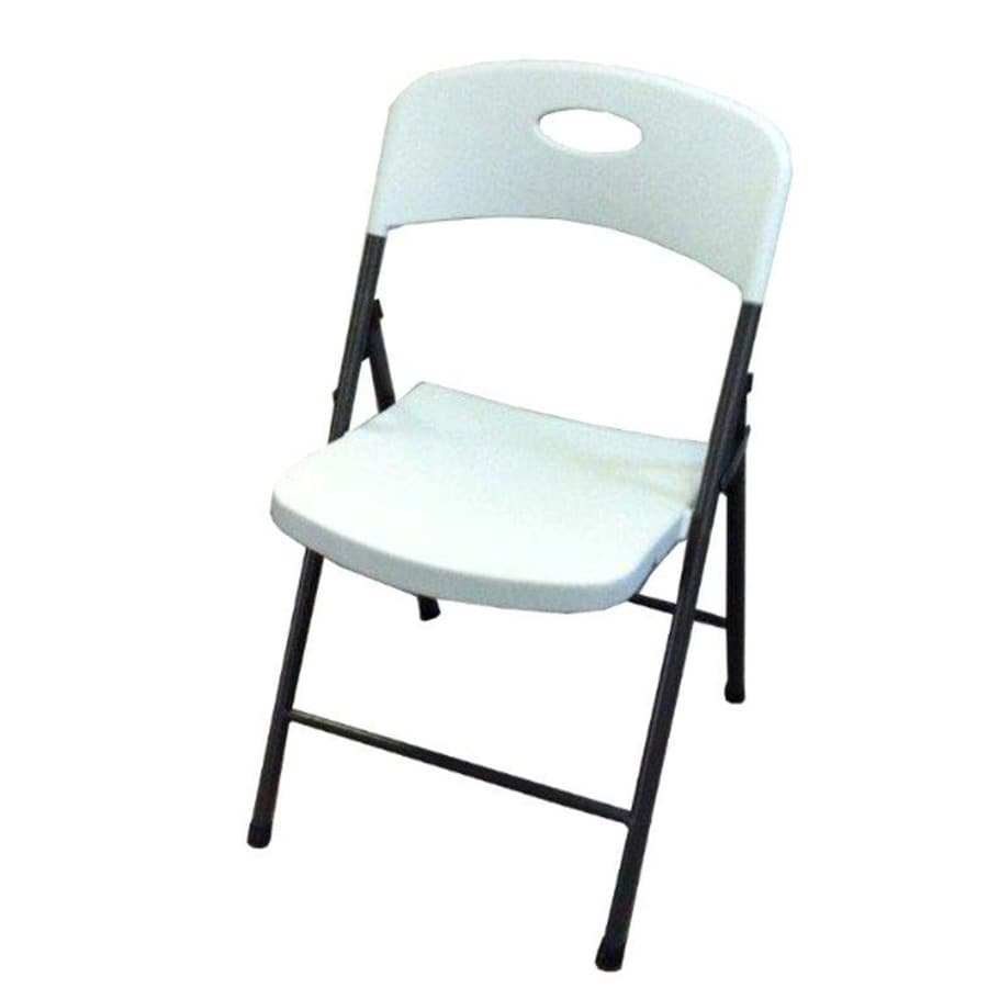 SuddenSolution Indoor/Outdoor Steel Mocha Standard Folding Chair at