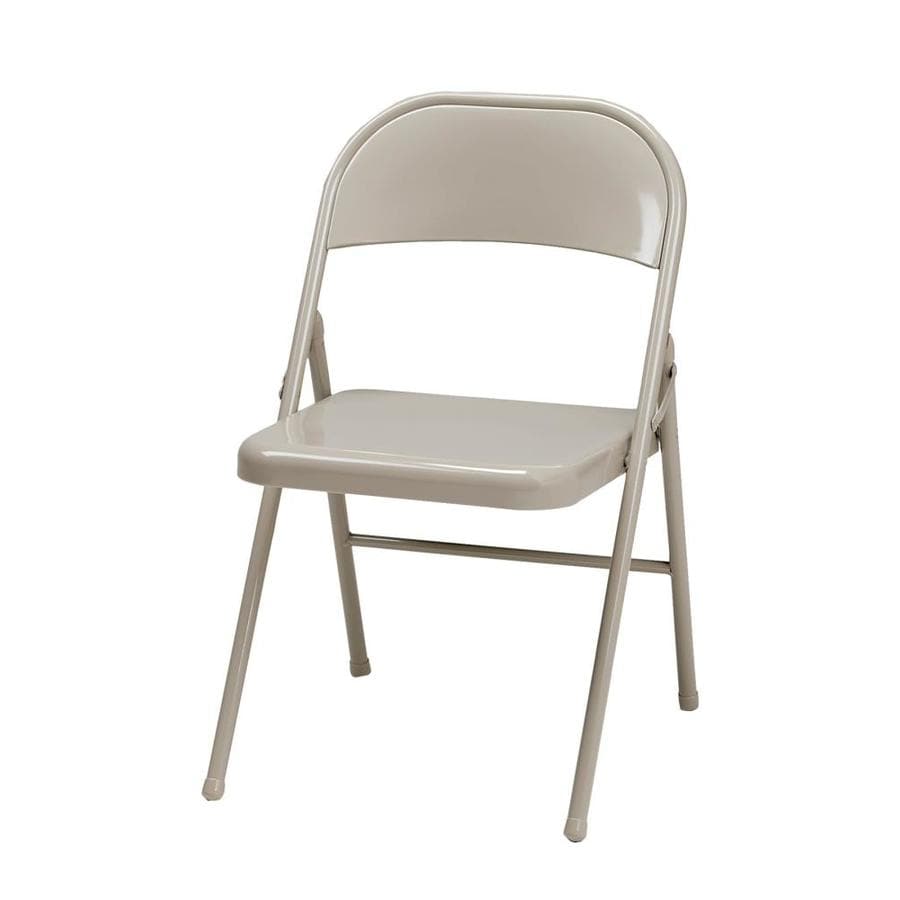 Suddencomfort Indoor Tan Metal Solid Standard Folding Chair At