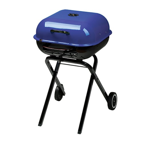 Aussie 21.25in Kobalt Blue Kettle Charcoal Grill in the Charcoal