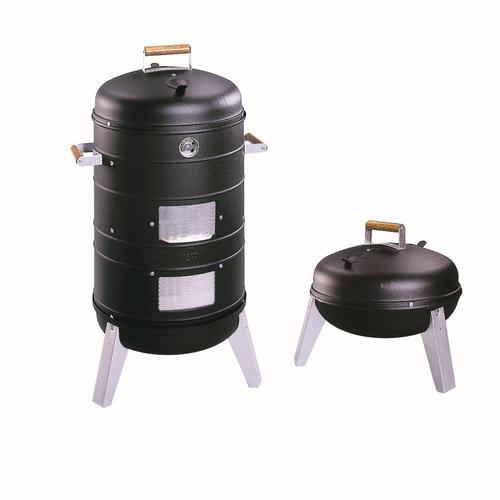 Americana 37-in H x 21.5-in W 351-sq in Black Charcoal Vertical Smoker at Lowes.com