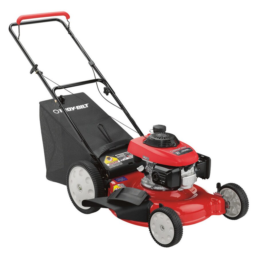 Troy-Bilt 160-cc 21-in Push Gas Lawn Mower with Honda Engine in the Gas ...