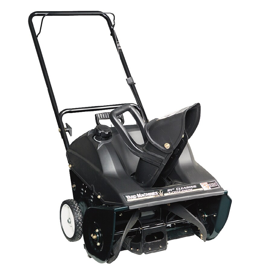 yard machines single stage snow thrower