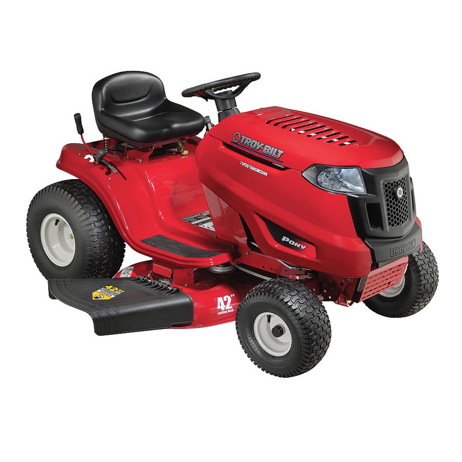TroyBilt 17.5HP Manual 42in Riding Lawn Mower in the Gas Riding Lawn