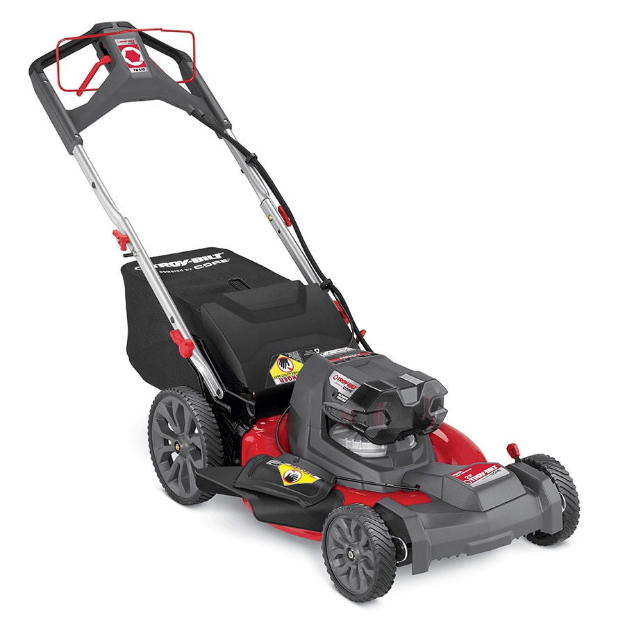 lowes self propelled electric lawn mower