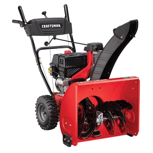 CRAFTSMAN SB425 24-in 208-cc Two-Stage Self-Propelled Gas Snow Blower ...