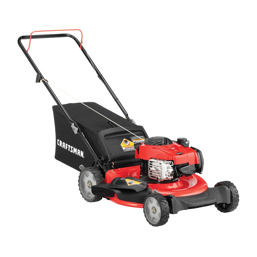 Craftsman M110 140 Cc 21 In Gas Push Lawn Mower With Briggs Stratton Engine In The Gas Push Lawn Mowers Department At Lowes Com