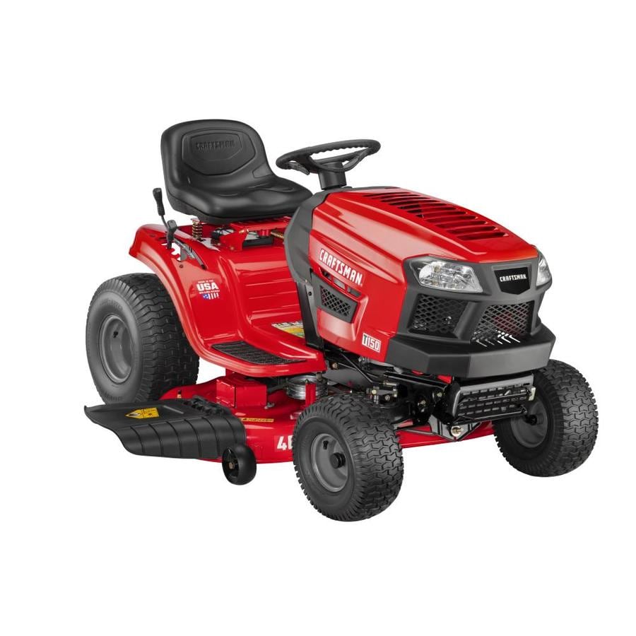 Craftsman T150 19 Hp Hydrostatic 46 In Riding Lawn Mower With Mulching Capability Kit Sold Separately Carb At Lowes Com