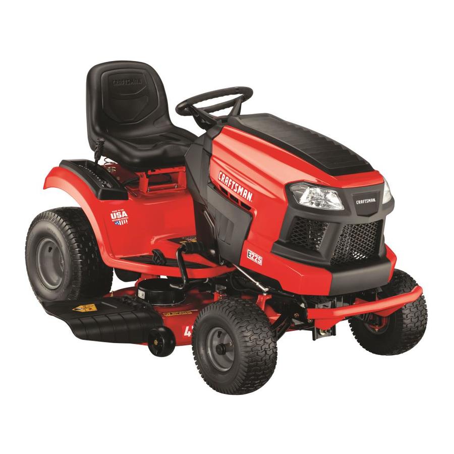 Craftsman E225 42 In Lithium Ion Electric Riding Lawn Mower With Mulching Capability Kit Sold Separately In The Electric Riding Lawn Mowers Department At Lowes Com