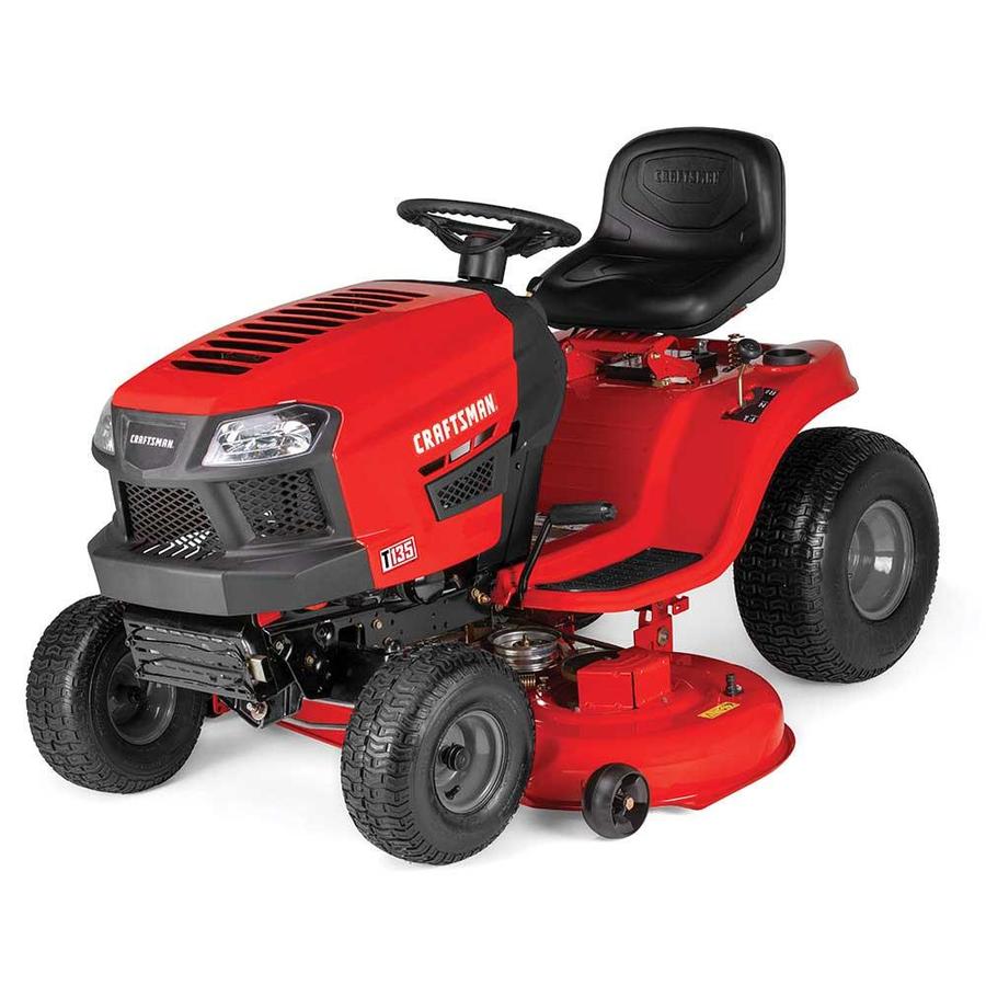 CRAFTSMAN T135 18.5-HP Hydrostatic 46-in Riding Lawn Mower with ...