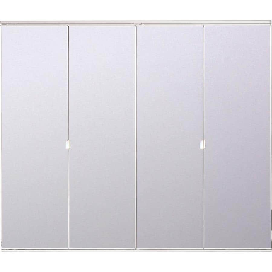 Reliabilt White Mirror Bifold Door Hardware Included Common 30 In X 80 In Actual 30 In X 78 56 In