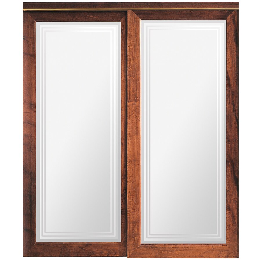 Reliabilt 59 X 80 Mirrored Interior Sliding Door At Lowes Com