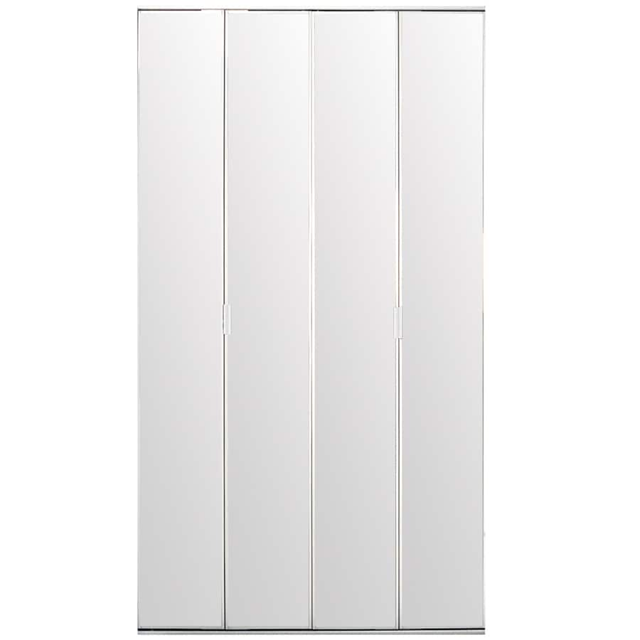 Flush Mirror Bi Fold Closet Interior Door Common 36 In X 80 In Actual 36 In X 78 56 In