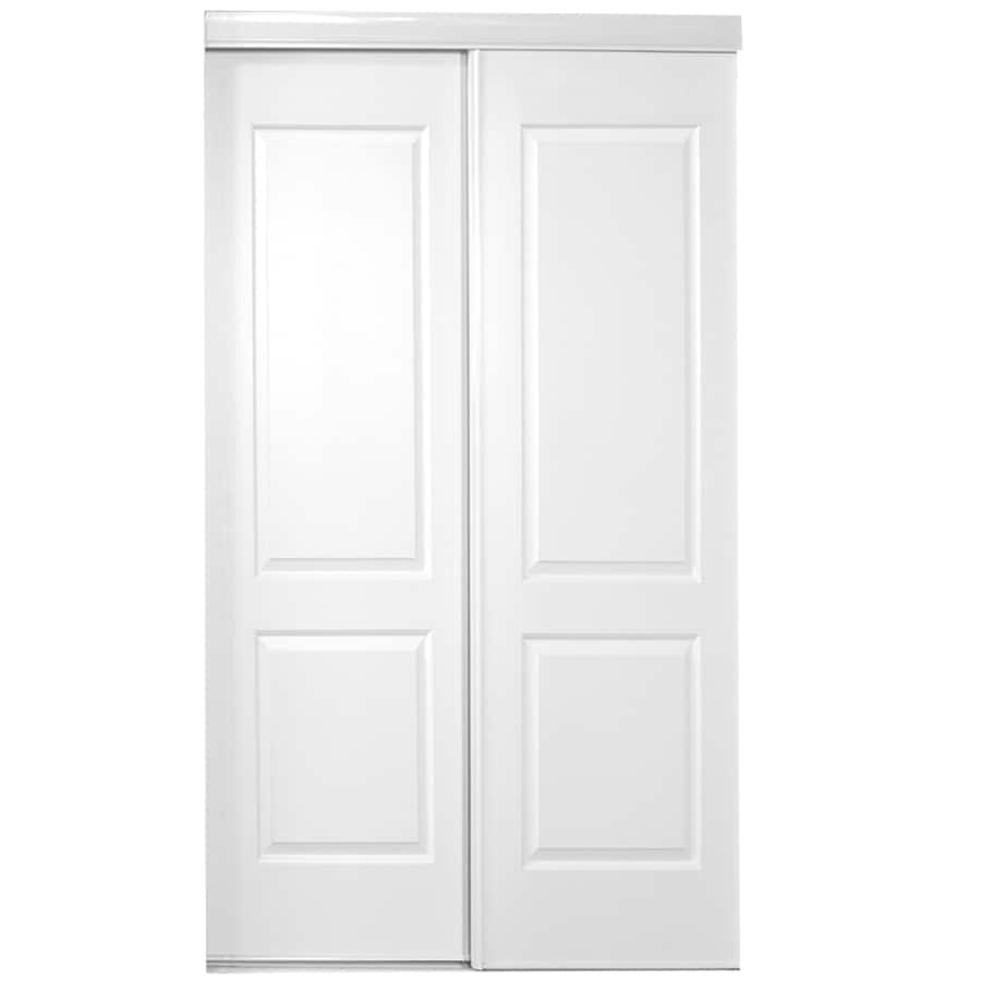 Shop ReliaBilt MDF Sliding Closet Door With Hardware (Common: 48-in X ...
