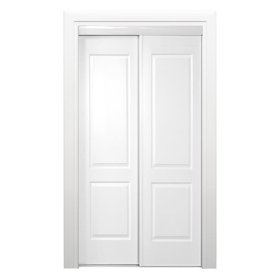 ReliaBilt MDF Sliding Closet Door With Hardware (Common: 48-in X 80-in ...