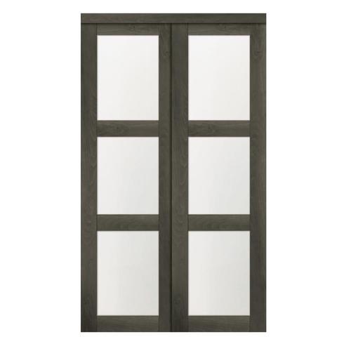 Reliabilt 48 3 Lite Ia 2460 Slider Gray Mdf Sliding Closet Door