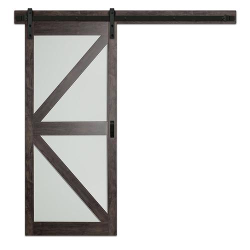 ReliaBilt 34in x 80in Bright White Prefinished MDF Single Barn Door