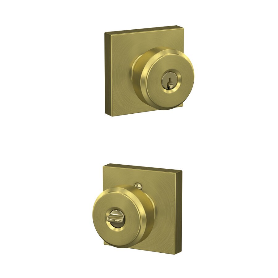 Schlage F51a Bwe Col Custom Bowery Collins Satin Brass