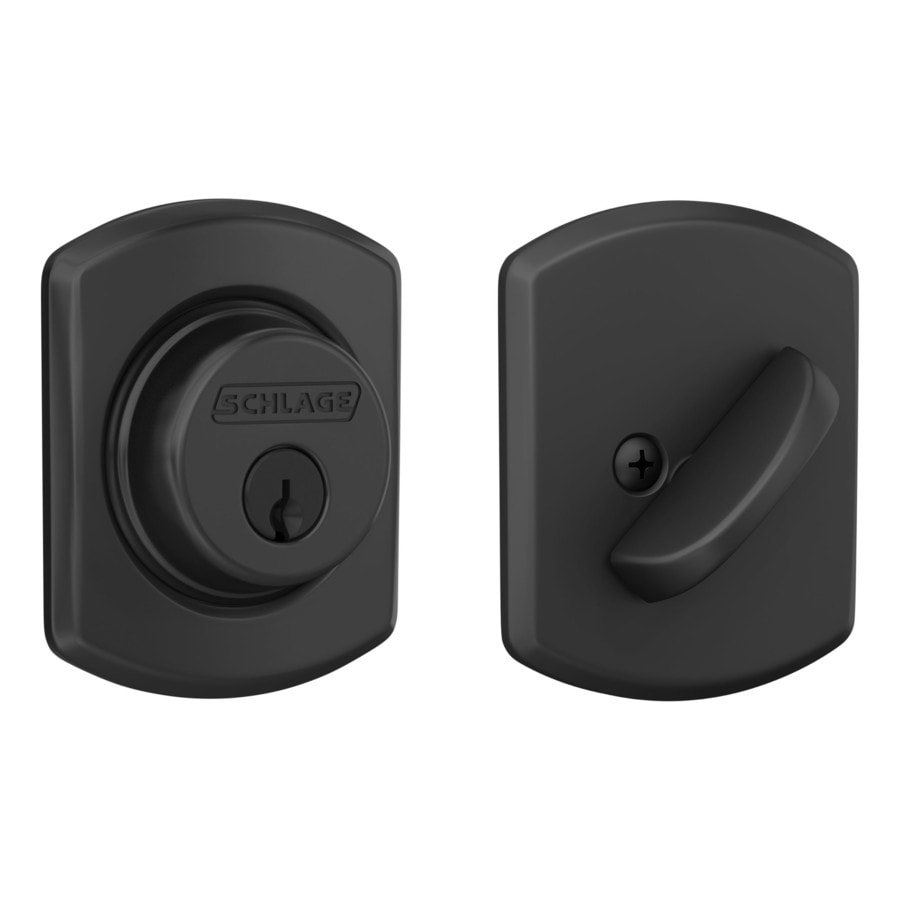 Schlage Black Deadbolts at