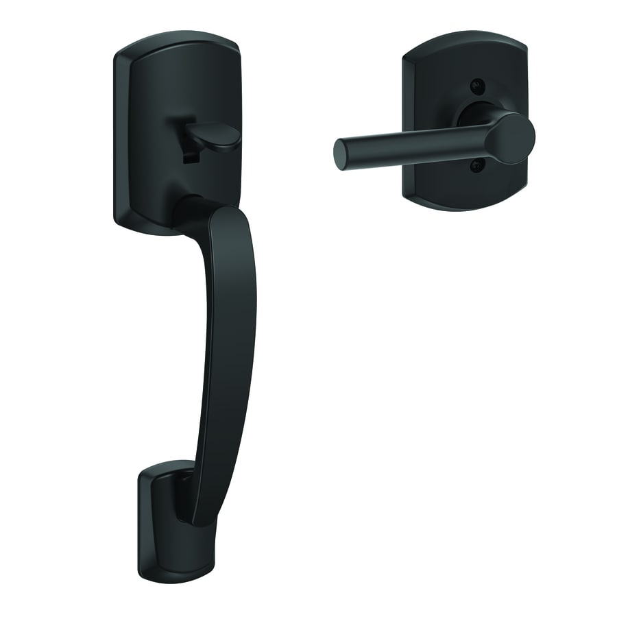 Fe285 Greenwich Matte Black Entry Door Exterior Handle Broadway