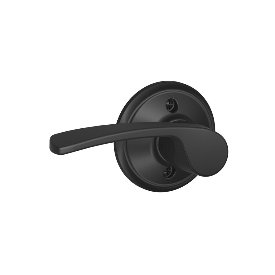 Schlage F Merano Matte Black Left-Handed Dummy Door Handle