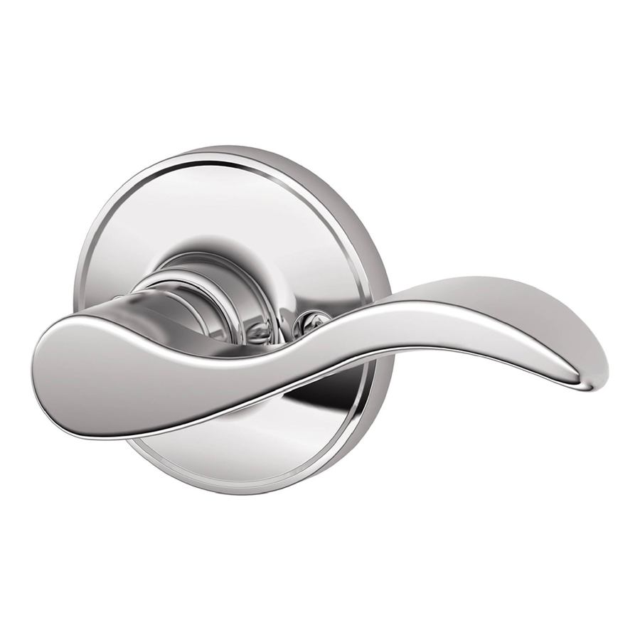 Schlage J Seville Bright Chrome Dummy Door Handle at