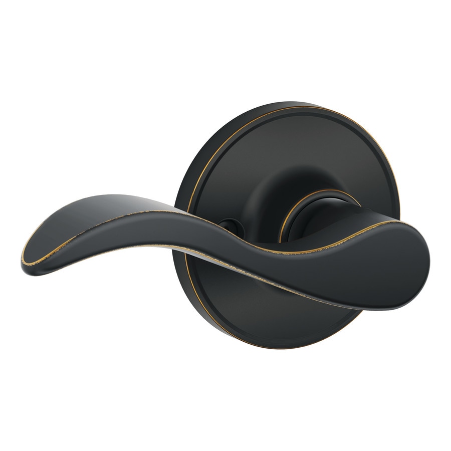 Schlage J Seville Aged Bronze Right Handed Dummy Door Handle At