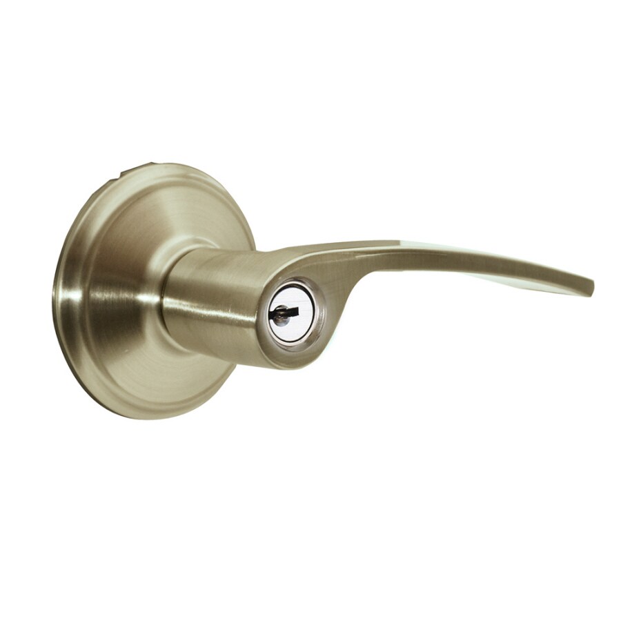 Schlage Merano Securekey Satin Nickel Universal Keyed Entry Door Lever ...