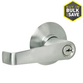 UPC 043156180592 product image for Schlage Elan Satin Chrome Keyed Entry Door Lever | upcitemdb.com