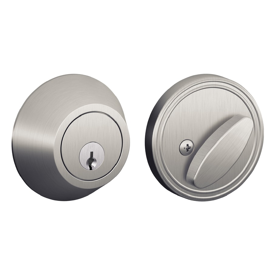 Schlage Satin Chrome Single-Cylinder Deadbolt