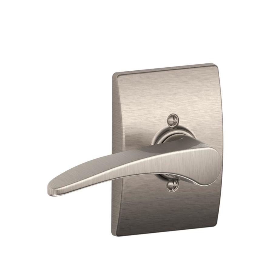 Schlage F Decorative Manhattan X Century Satin Nickel Reversible