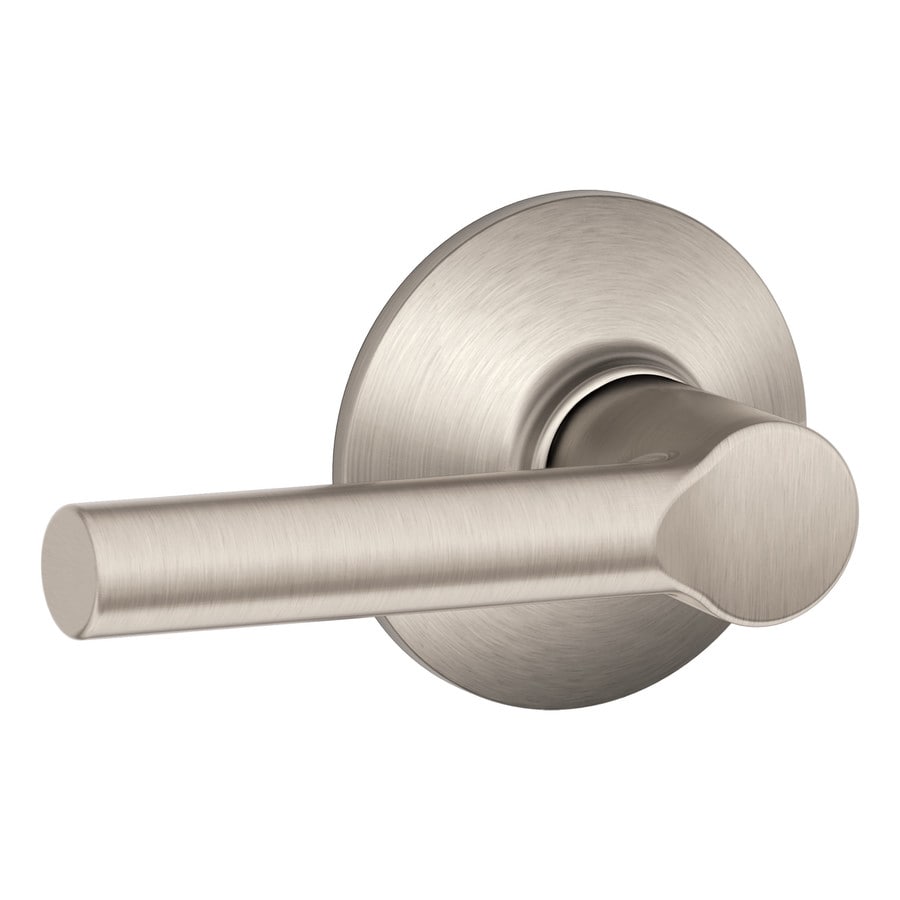 Schlage F Broadway Satin Nickel Reversible Passage Door Handle At Lowes.com