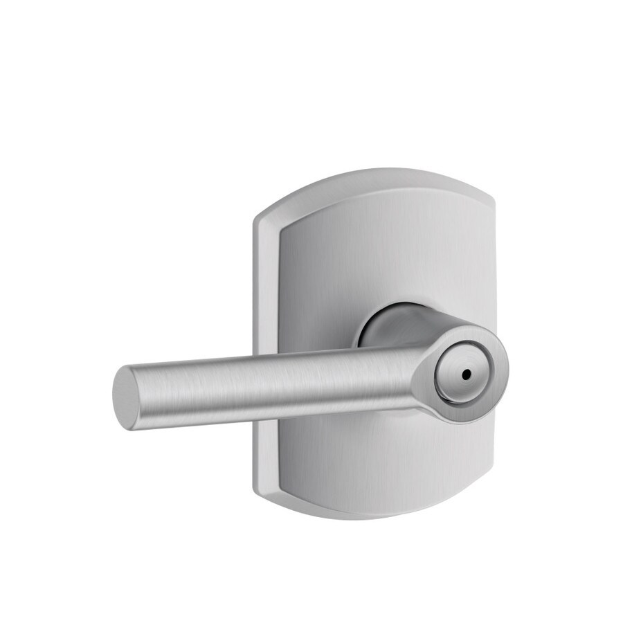 Schlage F40 BRW GRW Broadway Greenwich Satin Chrome Universal Privacy