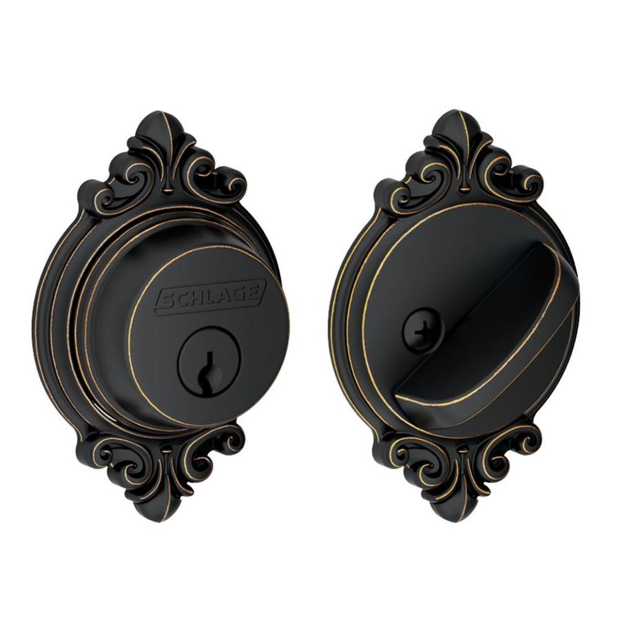 Schlage Antique Aged Bronze SingleCylinder Deadbolt at