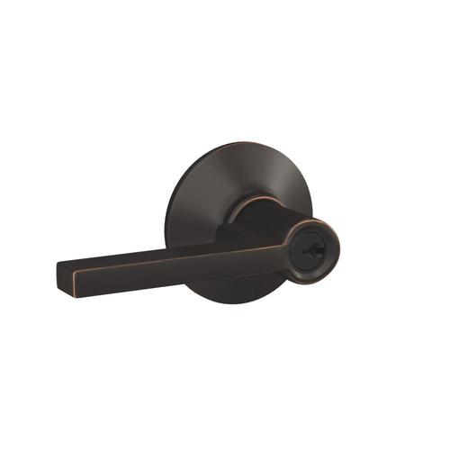 Schlage F51a Lat Latitude Aged Bronze Universal Keyed