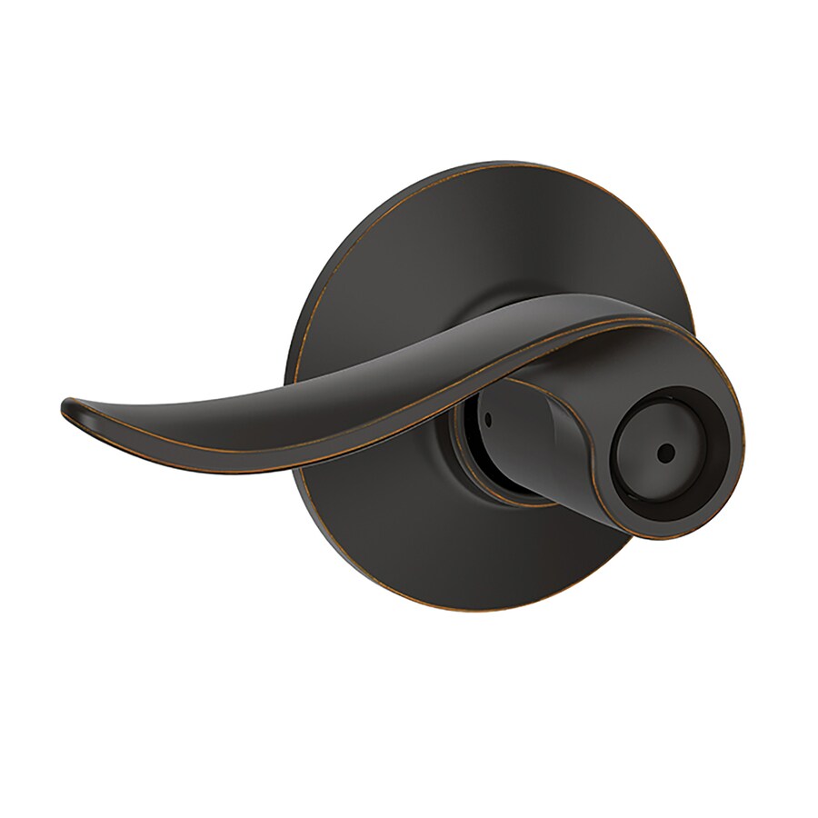 Schlage F40 Sacramento Sacramento Aged Bronze Reversible Privacy