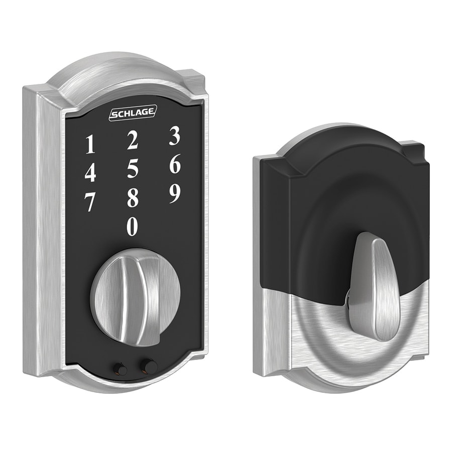 Schlage Be Touch Camelot Satin Chrome Single Cylinder Deadbolt
