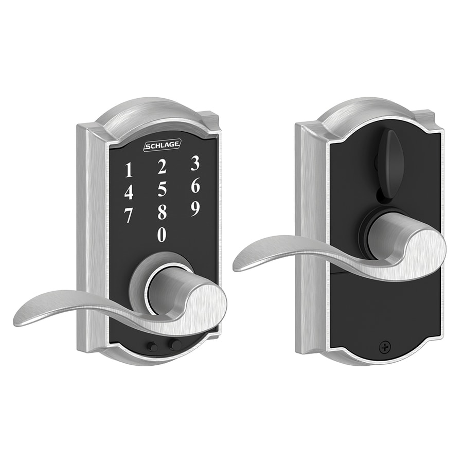 Chrome Traditional Electronic Door Locks At Lowes Com
