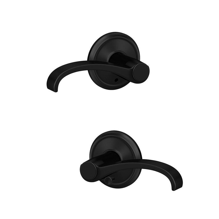 Schlage Fc21 Wit Ald Custom Whitney Alden Matte Black Reversible