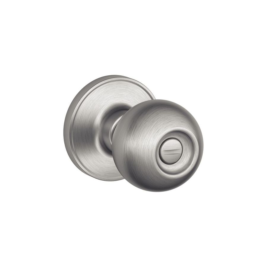 Schlage J Corona Satin Stainless Steel Privacy Door Knob Single