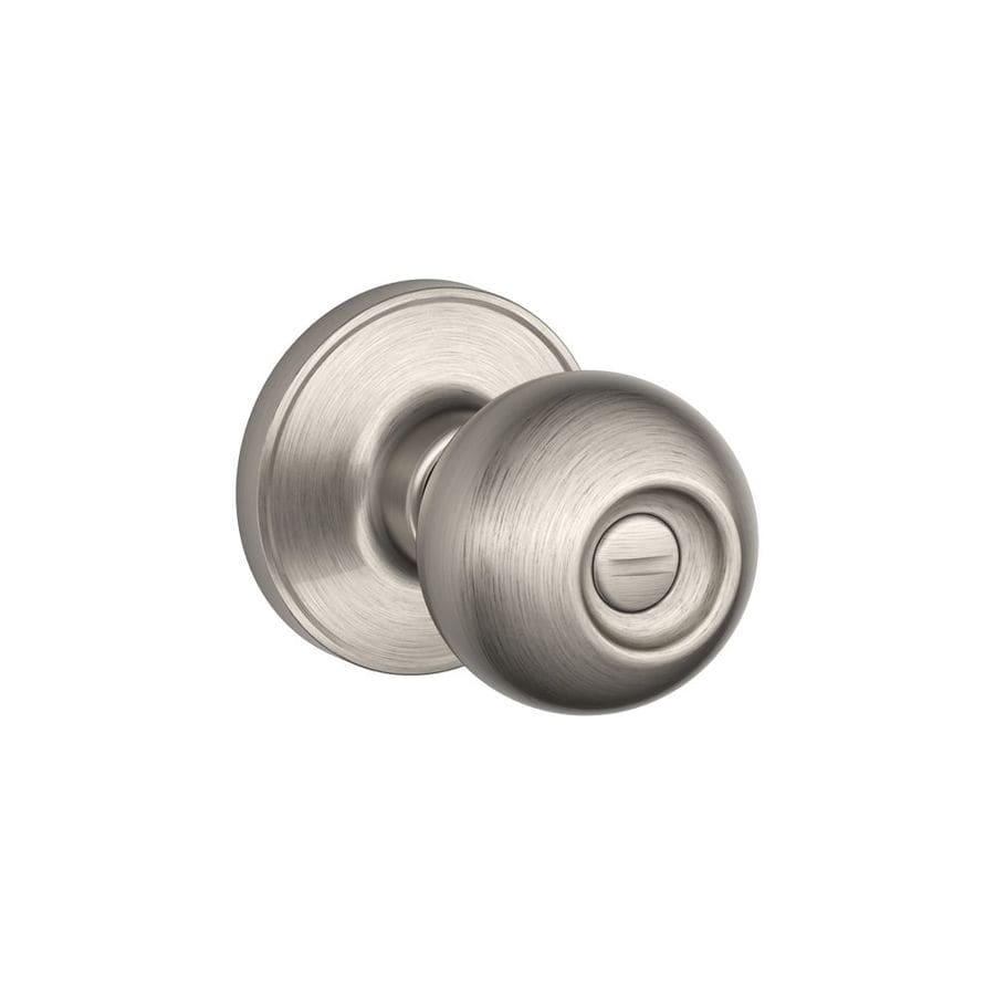 Schlage J Corona Satin Nickel Privacy Door Knob Single Pack At