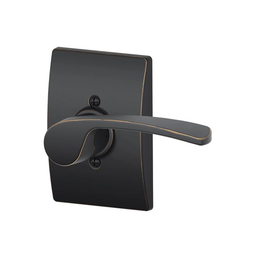 Schlage F Decorative Merano x Century Aged Bronze RightHanded Dummy