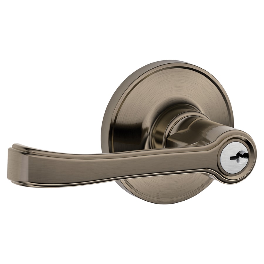 pewter torino schlage keyed reversible handle entry antique door lowes
