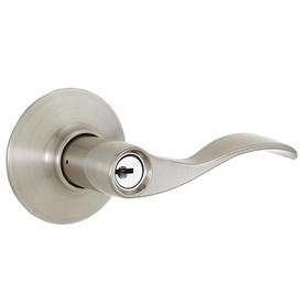 UPC 043156792146 product image for Schlage F51 Accent Satin Nickel Keyed Entry Door Handle Single Pack | upcitemdb.com