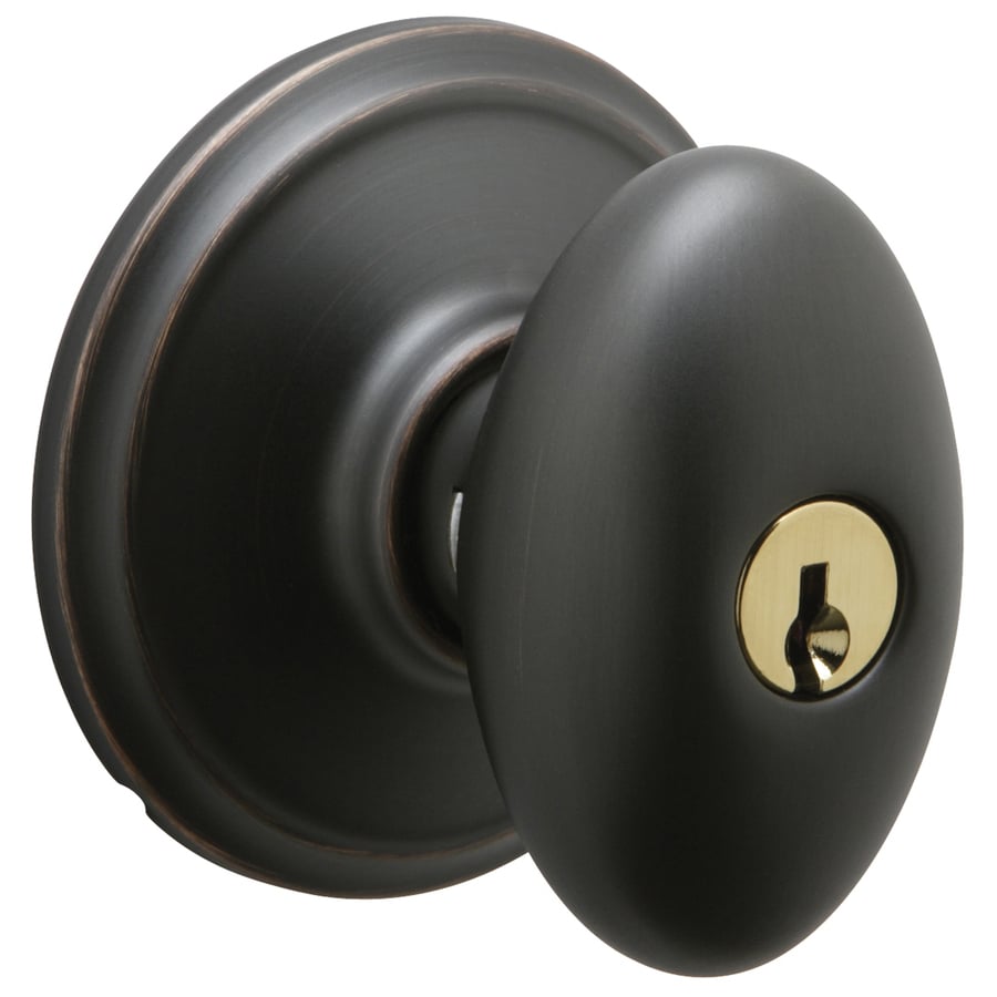 Schlage Sienna Aged Bronze Keyed Entry Knob at Lowes.com